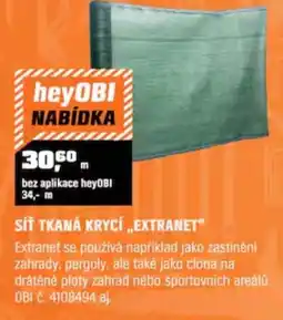 OBI Síť tkaná krycí „,extranet" nabídka