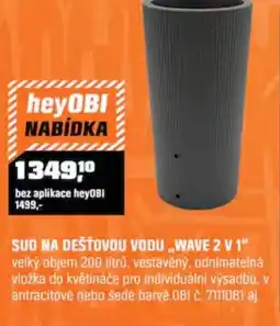 OBI Sud na dešťovou vodu „wave 2 v 1" nabídka