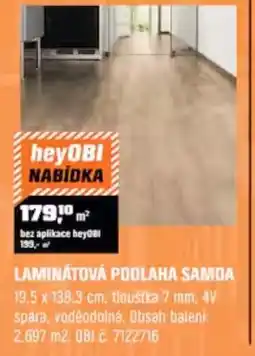 OBI Laminátová podlaha samoa nabídka