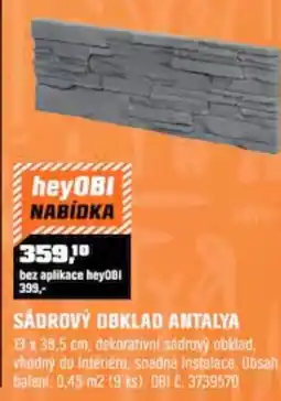 OBI Sádrový obklad antalya nabídka
