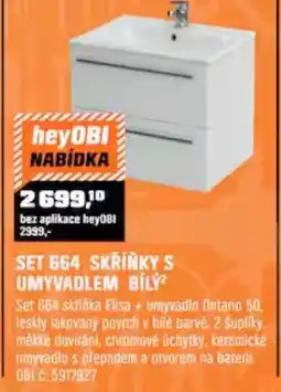 OBI Set 664 skříňky s umyvadlem bílý² nabídka