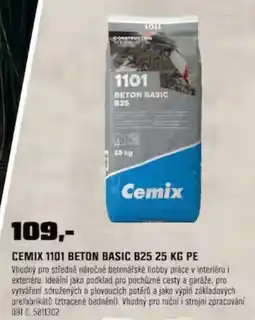 OBI Cemix 1101 beton basic b25 PE nabídka