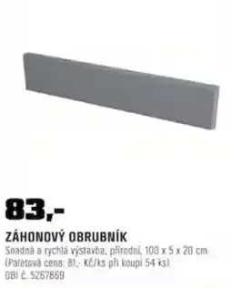 OBI Záhonový obrubník nabídka
