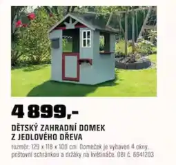 OBI Dětský zahradní domek z jedlového dřeva nabídka