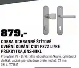 OBI Cobra ochranné štítové dveřní kování c101 pz72 li/re překrytka,ons-nikl nabídka
