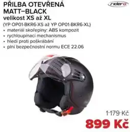 Auto Kelly Přilba otevřená matt-black nabídka