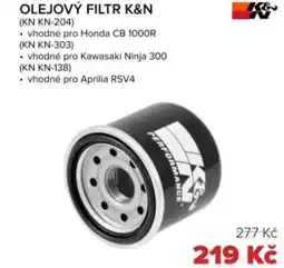 Auto Kelly Olejový filtr K&N nabídka