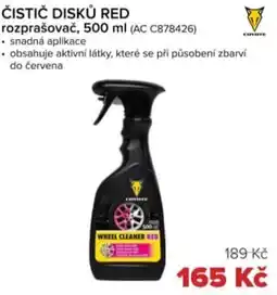 Auto Kelly Čistič disků red rozprašovač nabídka