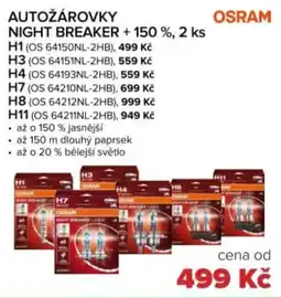 Auto Kelly Autožárovky night breaker +150% nabídka