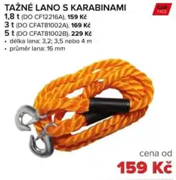Auto Kelly Tažné lano s karabinami nabídka