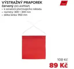 Auto Kelly Výstražný praporek červený nabídka