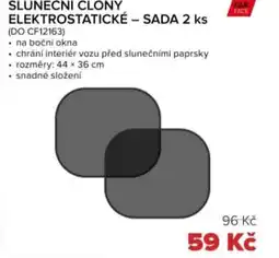 Auto Kelly Sluneční clony elektrostatické - sada nabídka