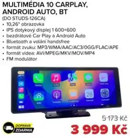 Auto Kelly Multimédia 10 carplay, android auto, bt nabídka
