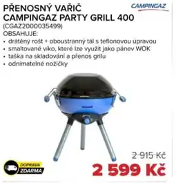 Auto Kelly Přenosný vařič campingaz party grill 400 nabídka