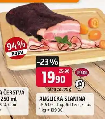 Trefa LE & CO ANGLICKÁ SLANINA nabídka