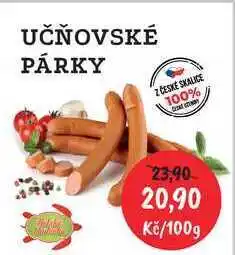 RABBIT řeznictví UČŇOVSKÉ PÁRKY nabídka