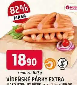 Trefa VÍDEŇSKÉ PÁRKY EXTRA nabídka