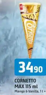 Trefa Algida Cornetto 115ml, vybrané druhy nabídka