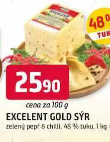Trefa EXCELENT GOLD SÝR zelený pepř & chilli, 48 % tuku nabídka