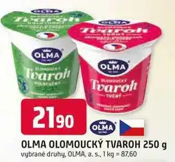 Trefa OLMA OLOMOUCKÝ TVAROH nabídka