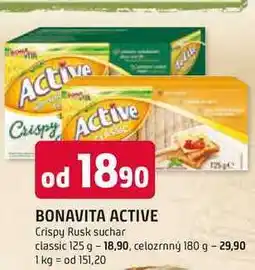 Trefa BONAVITA ACTIVE Crispy Rusk suchar classic nabídka