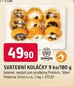 Trefa SRNÍN SVATEBNÍ KOLÁČKY 9 ks/180 g balené nabídka