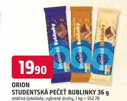 Trefa ORION STUDENTSKÁ PEČEŤ BUBLINKY nabídka