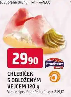 Trefa CHLEBÍČEK S OBLOŽENÝM VEJCEM nabídka