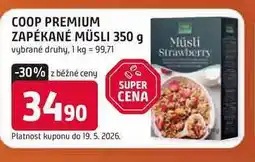 Trefa COOP PREMIUM ZAPÉKANÉ MÜSLI nabídka