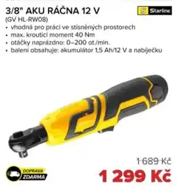 Auto Kelly 3/8" Aku ráčna 12 v nabídka