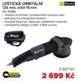 Auto Kelly Leštička orbitální 125 mm, orbit 15 mm nabídka