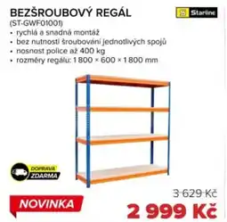 Auto Kelly Bezšroubový regál nabídka