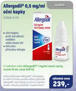PharmaPoint Allergodil® 0,5 mg/ml oční kapky nabídka