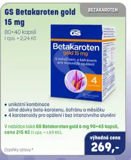 PharmaPoint GS Betakaroten gold nabídka