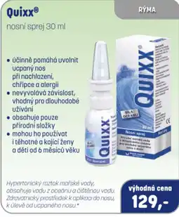 PharmaPoint Quixx® nosní sprej nabídka