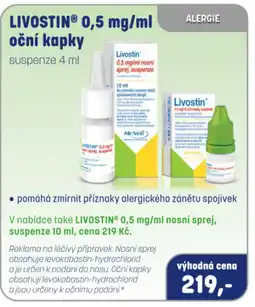PharmaPoint LIVOSTINⓇ 0,5 mg/ml oční kapky nabídka