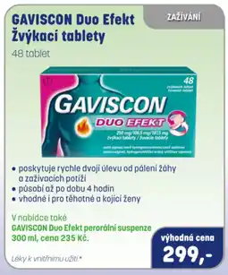 PharmaPoint GAVISCON Duo Efekt Žvýkací tablety nabídka