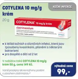 PharmaPoint COTYLENA 10 mg/g krém nabídka