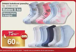 Woolworth Dětské kotníkové ponožky nabídka