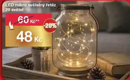 Woolworth LED mikro světelný řetěz 20 světel nabídka