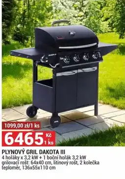 Merkury Market Plynový gril dakota III nabídka