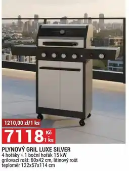 Merkury Market Plynový gril luxe silver nabídka