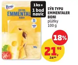 Penny Market Sýr typu emmental boni plátky nabídka