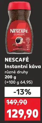 Kaufland NESCAFÉ Instantní káva nabídka