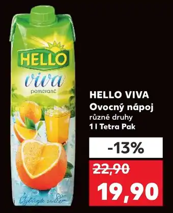 Kaufland HELLO VIVA Ovocný nápoj nabídka