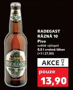 Kaufland RADEGAST RÁZNÁ 10 Pivo nabídka