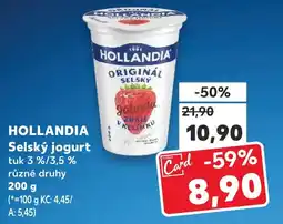 Kaufland HOLLANDIA Selský jogurt tuk 3 %/3,5 % nabídka