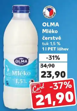 Kaufland OLMA Mléko čerstvé nabídka