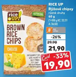 Kaufland RICE UP Rýžové chipsy nabídka