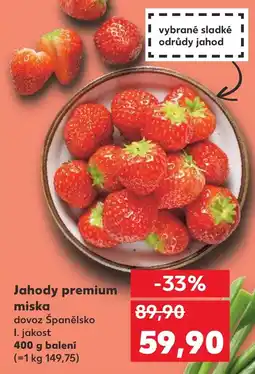 Kaufland Jahody premium miska nabídka
